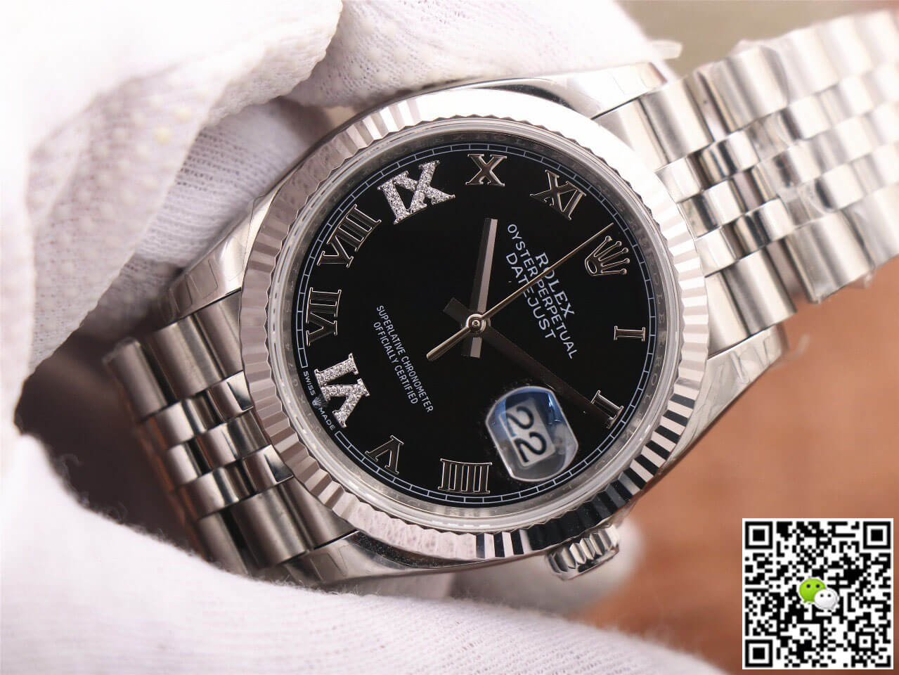Replica R01ex Datejust M126233 36MM 1:1 Best Edition EW Factory Black Dial