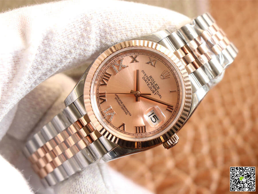Replica R01ex Datejust M126231-0027 1:1 Best Edition EW Factory Rose Gold