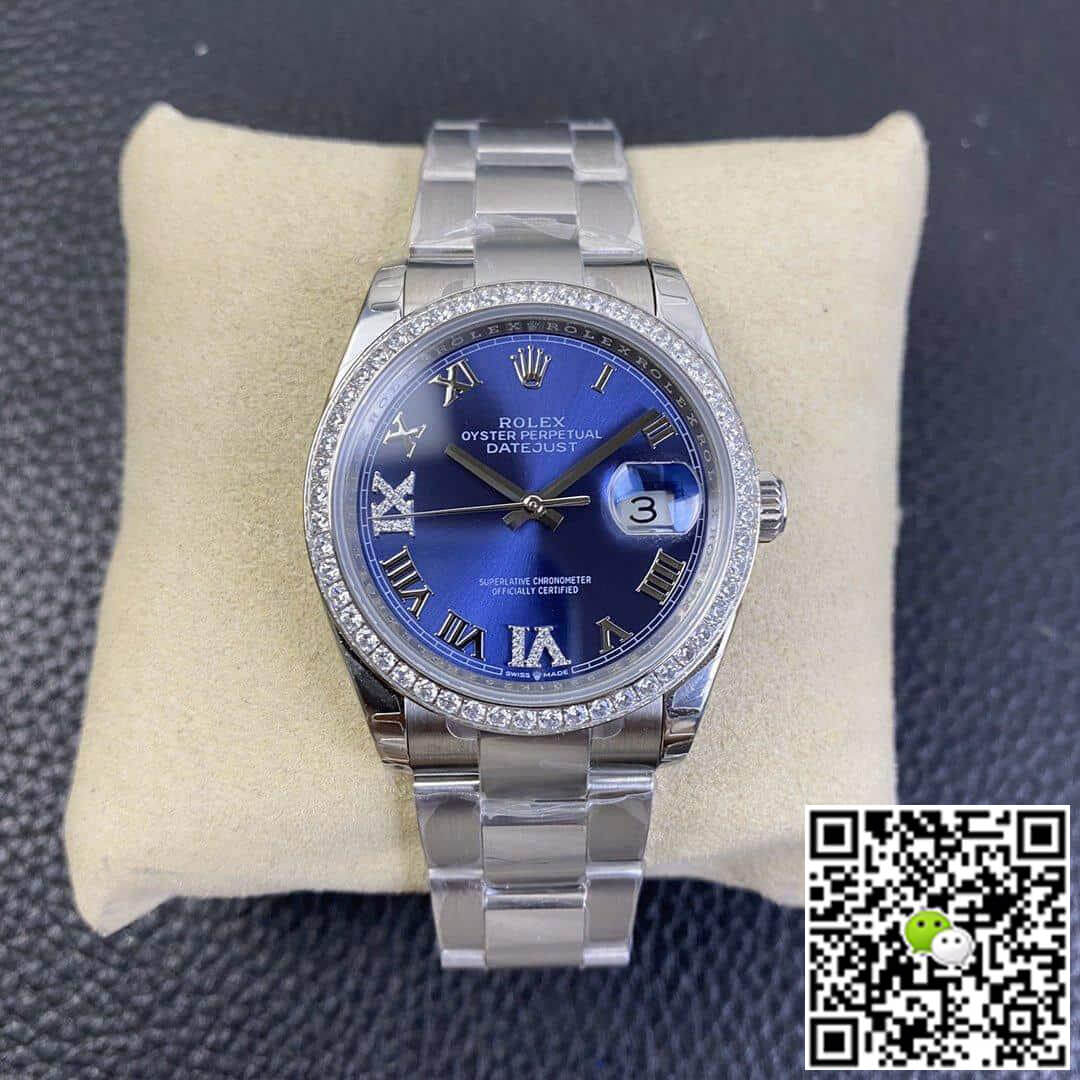 Replica R01ex Datejust M126284RBR 1:1 Best Edition EW Factory Blue Dial