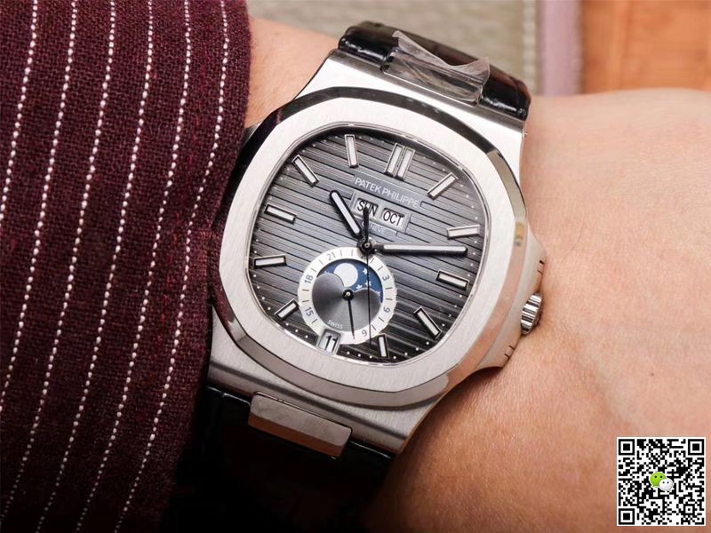 Replica Pat*k Phi1i*pe Nautilus 5726A-001 1:1 Best Edition PF Factory Black Strap Swiss ETA324