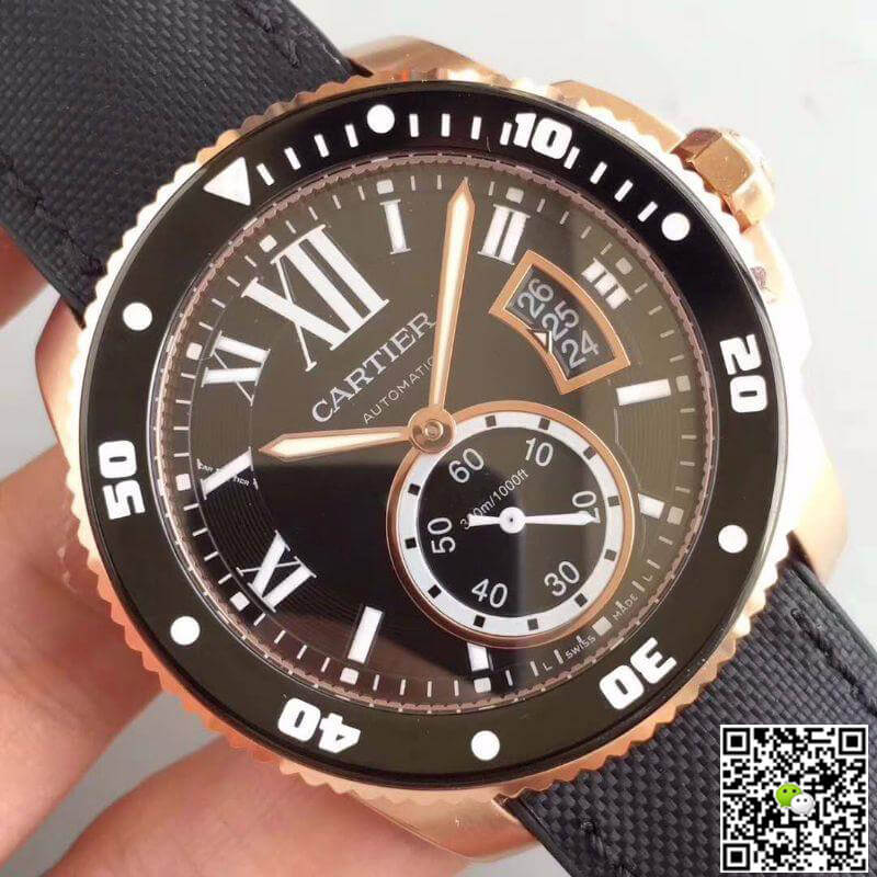 Replica Calibre De Ca*t1er Diver W7100052 JF Factory 1:1 Best Edition Swiss ETA9015