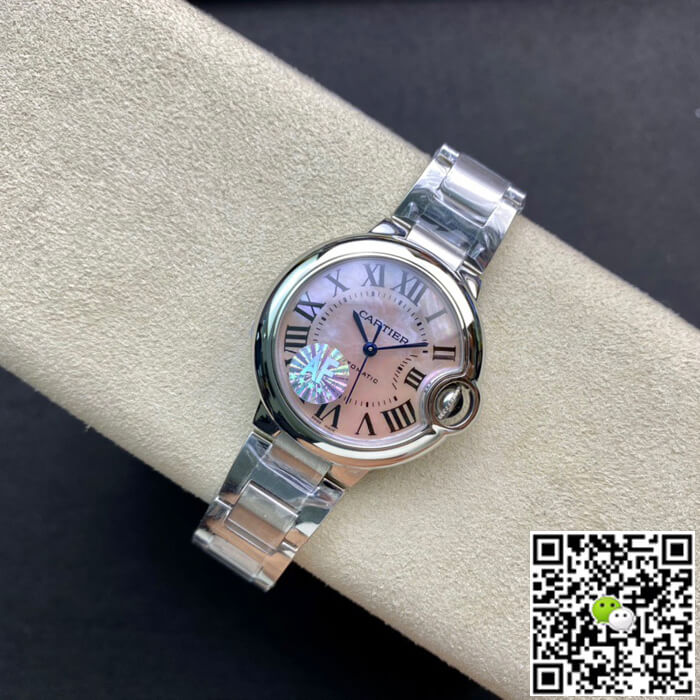 Replica Ballon Bleu De Ca*t1er 33MM 1:1 Best Edition AF Factory Mother-of-pearl Dial