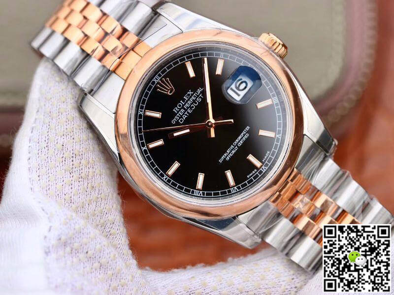 Replica R01ex Datejust 36MM 126201 1:1 Best Edition Swiss ETA3135 Black Dial