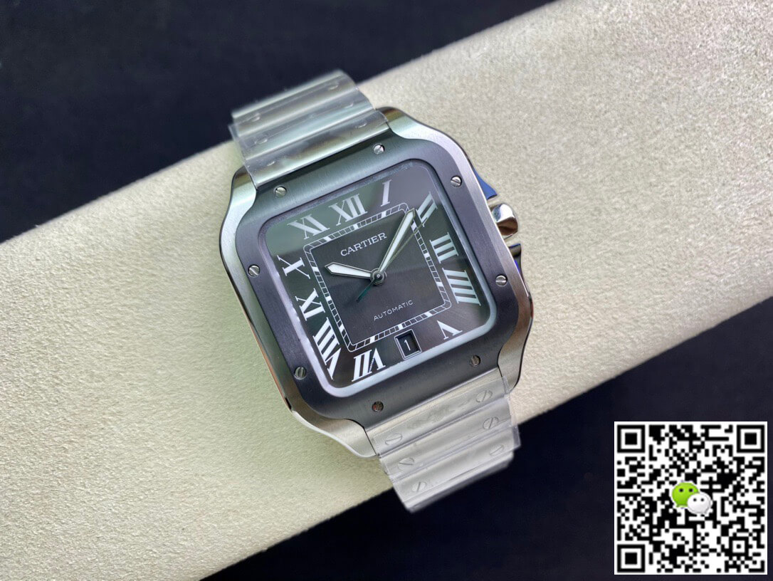 Ca*t1er Watch Rep Santos WSSA0037 1:1 Best Edition GF Factory V2 Gray Dial