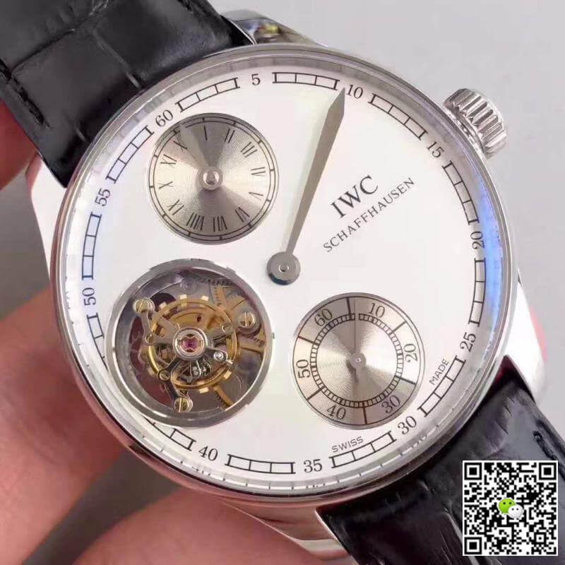 IWC Replica Portuguese IW544601 YL Factory 1:1 Best Edition Swiss Tourbillon White Dial