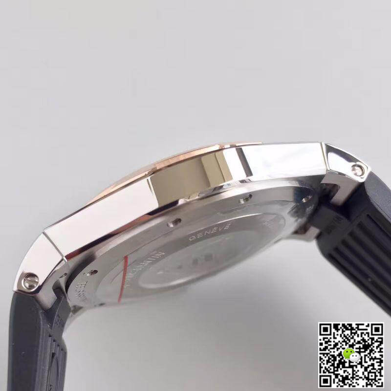 Replica Vacheron C0nstan1n Overseas 47040 JJ Factory 1:1 Best Edition Swiss ETA9015 Black Rubber Strap