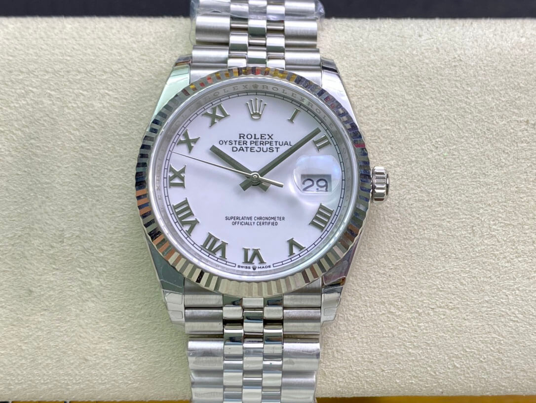 Replica R01ex Datejust M126234-0025 1:1 Best Edition EW Factory White Dial