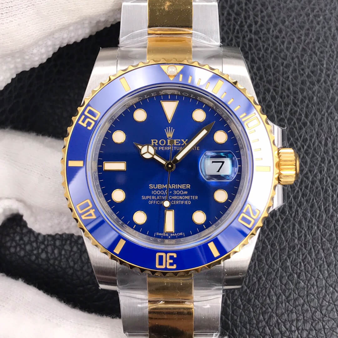 Replica R01ex Submariner 116613LB-97203 1:1 Best Edition VS Factory Blue Dial