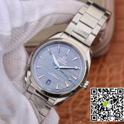 Replica 0me*ga Seamaster Aqua Terra 150M 220.10.41.21.03.002 VS Factory 1:1 Best Edition Swiss ETA8900 Blue Textured Dial