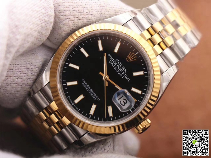 Replica R01ex Datejust 126233 1:1 Best Edition Black Dial