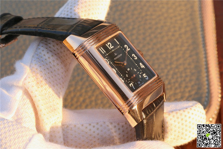 Jaeger Lecoultre Replica Reverso Q3732470 1:1 Best Edition Rose Gold Black Dial
