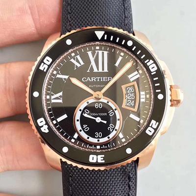 Replica Calibre De Ca*t1er Diver W7100052 JF Factory 1:1 Best Edition Swiss ETA9015