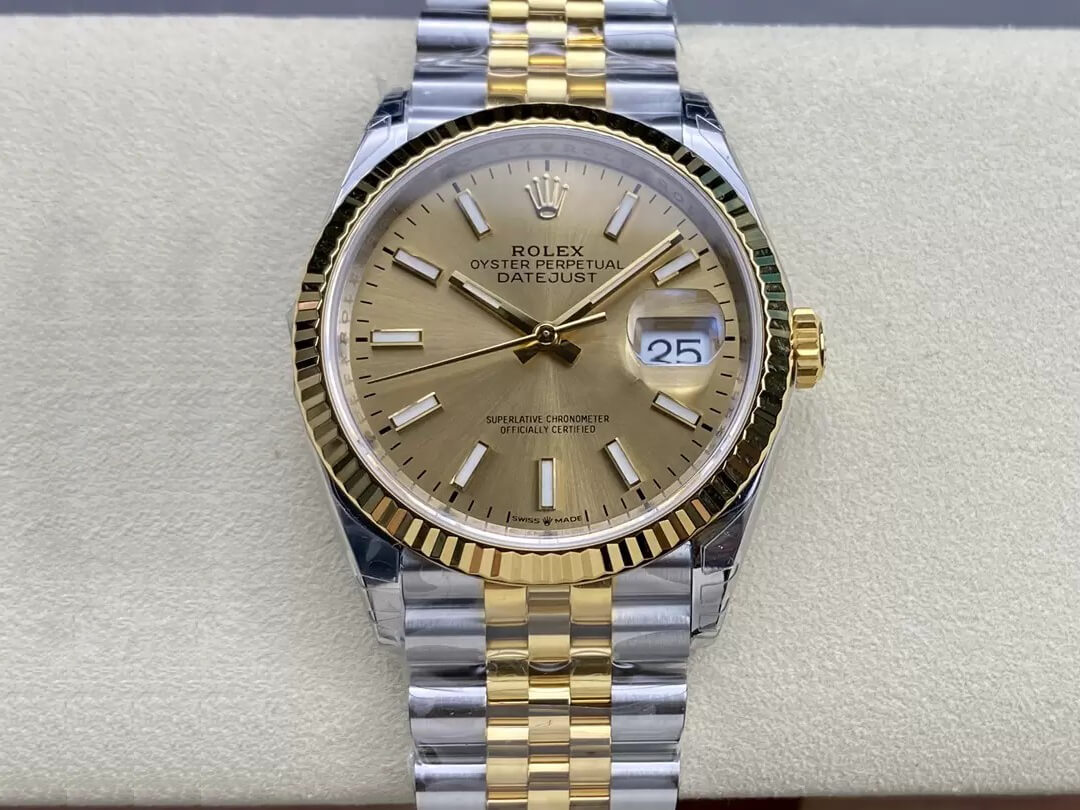 Replica R01ex Datejust M126233-0015 1:1 Best Edition VS Factory Champagne Dial