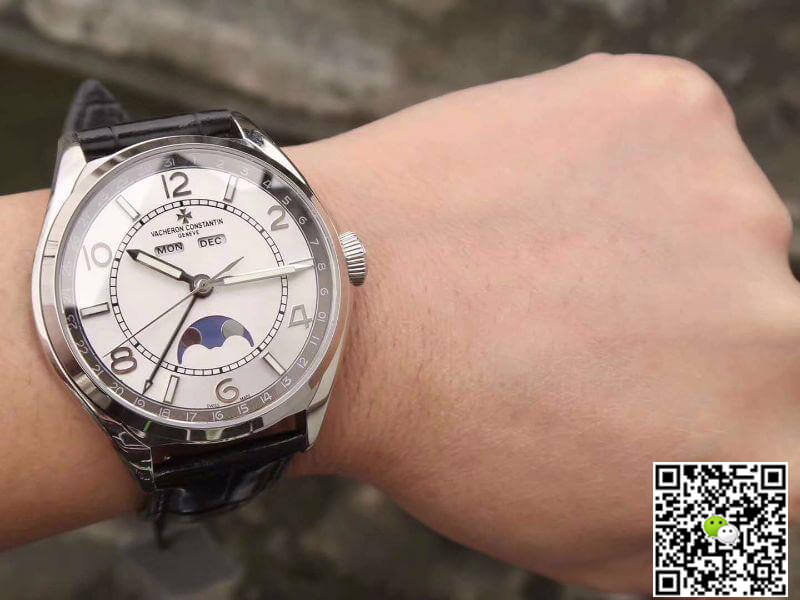 Replica Vacheron C0nstan1n FiftySix Day-Date 4000E/000A-B439 1:1 Best Edition Swiss ETA2460-QCL White Dial