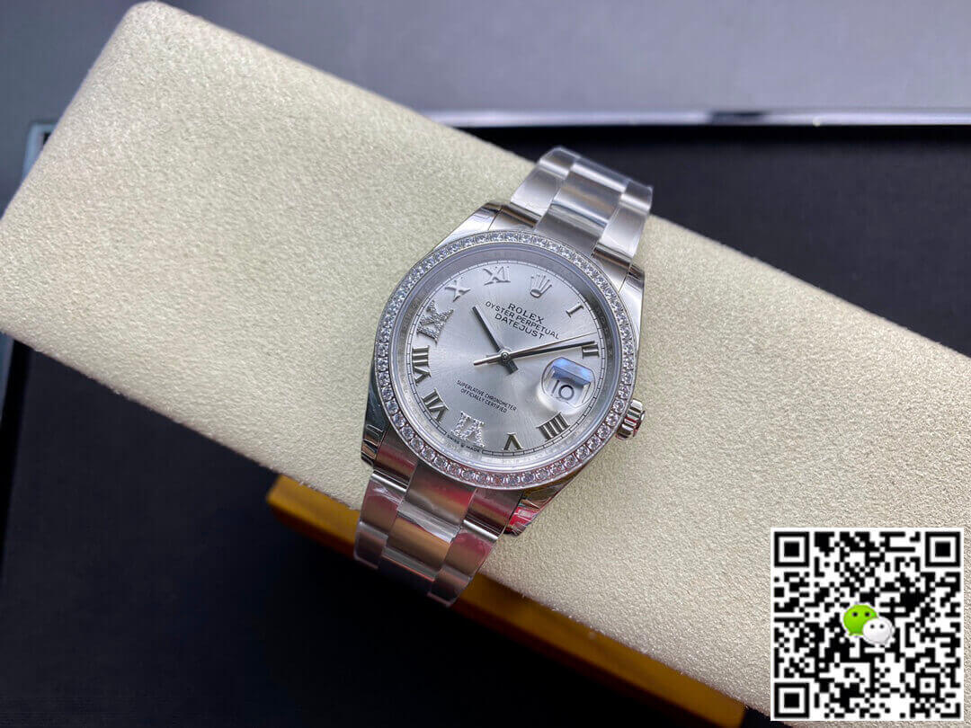 Replica R01ex Datejust M126284RBR-0022 1:1 Best Edition EW Factory Silver Dial