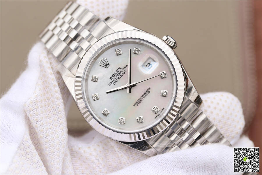 Replica R01ex Datejust M126334-0020 1:1 Best Edition EW Factory Mother-Of-Pearl Dial
