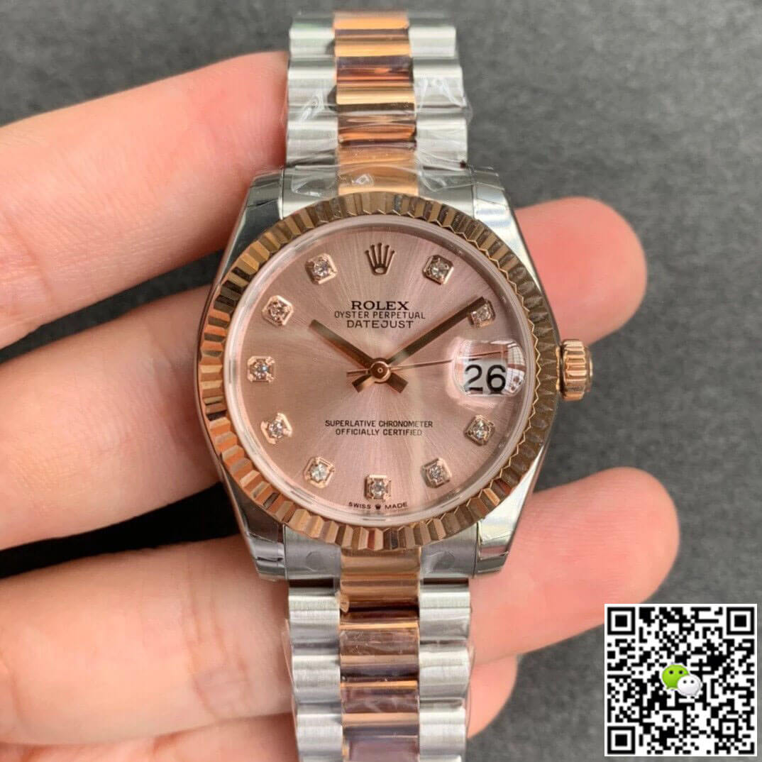 Replica R01ex Datejust M278271-0023 1:1 Best Edition GS Factory Rose Gold Dial