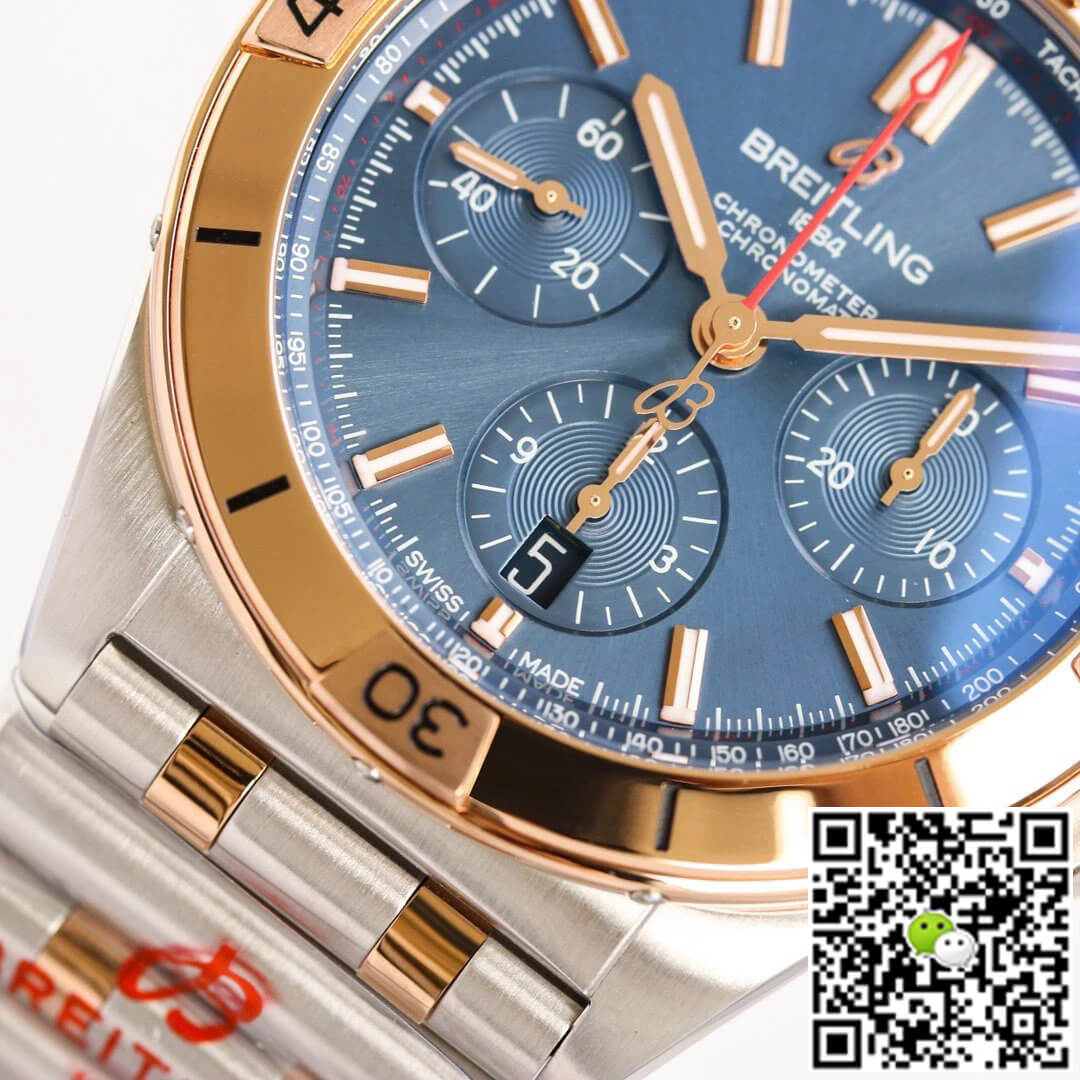 Replica Breitling Chronomat UB0134101C1U1 1:1 Best Edition GF Factory Blue Dial