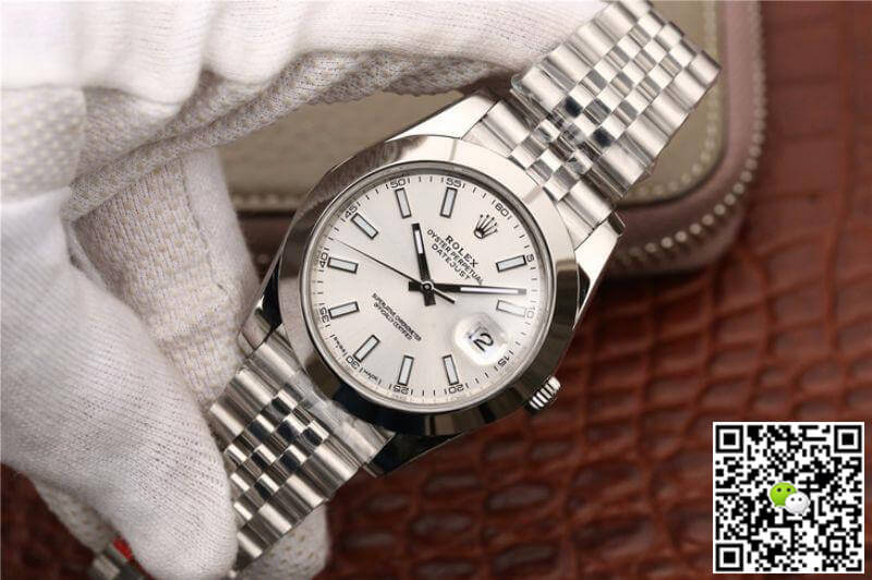 R01ex Dupe Datejust 116200 Mechanical Watches 1:1 Best Edition Swiss ETA2836 Silver Dial