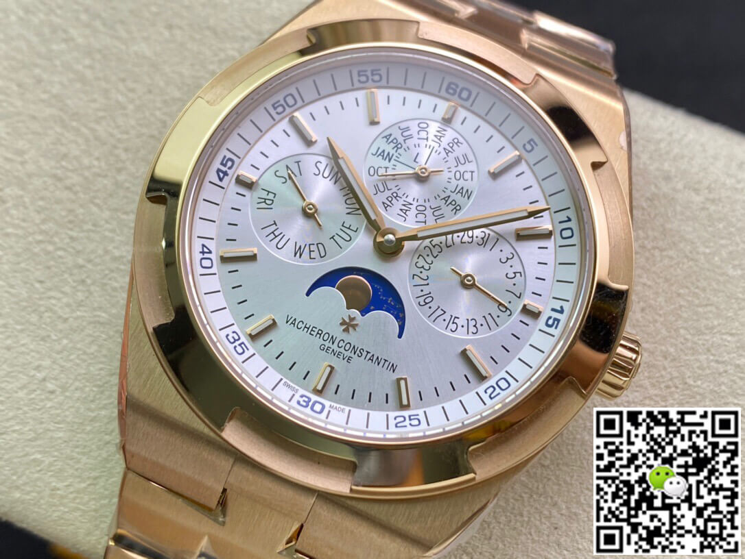 Replica Vacheron C0nstan1n Overseas 4300V/120R-B064 1:1 Best Edition 8F Factory Silvery White Dial