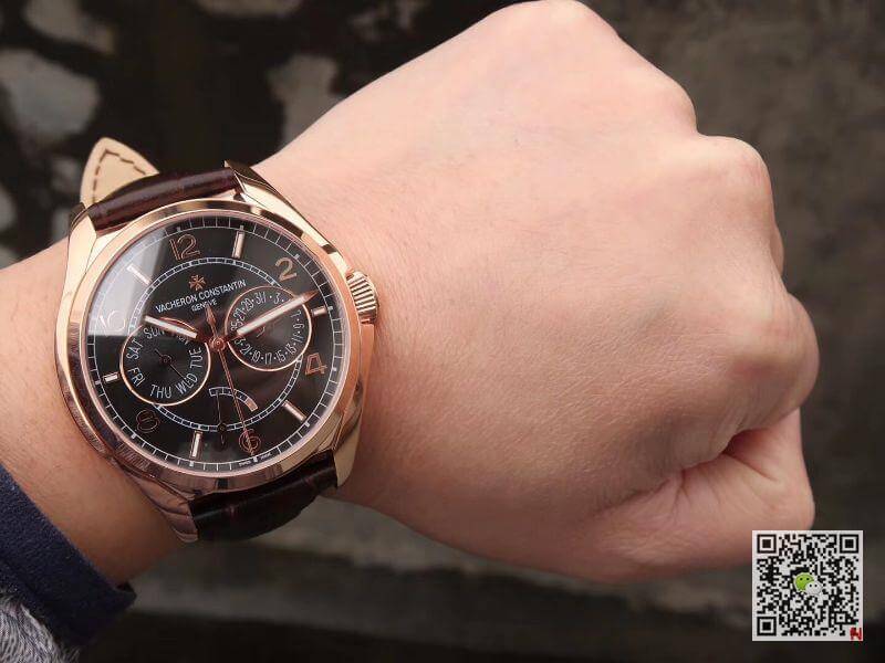 Replica Vacheron C0nstan1n FiftySix Day-Date 4400E/000R/B436 40mm Rosegold Case 1:1 Best Edition Swiss ETA2475