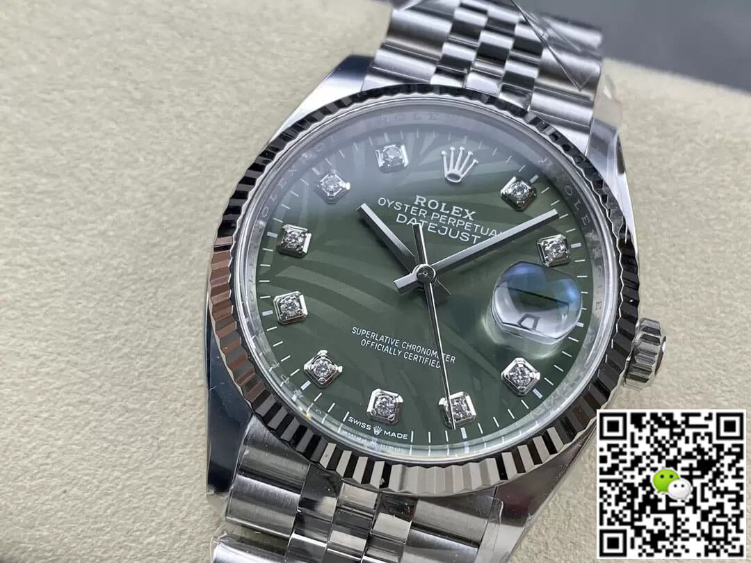 Replica R01ex Datejust M126234-0055 36MM 1:1 Best Edition Clean Factory Green Dial