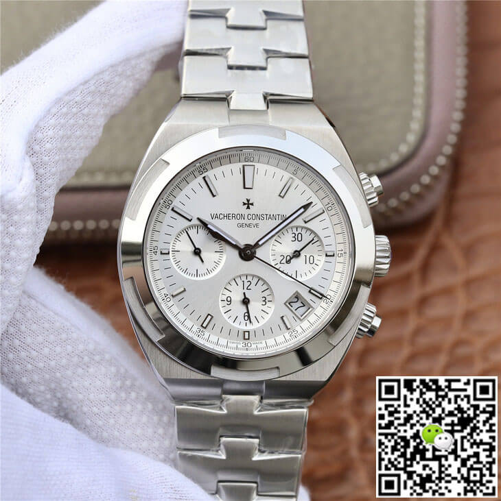 Replica Vacheron C0nstan1n Overseas 5500V/110A-B075 1:1 Best Edition 8F Factory Silvery White Dial