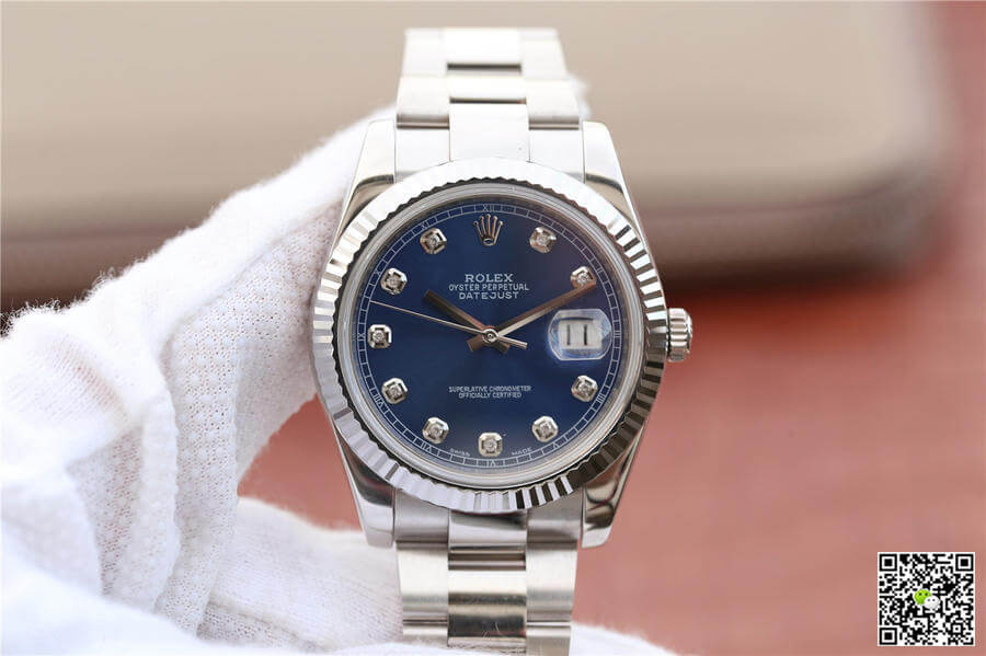 Replica R01ex Datejust M126334-0015 1:1 Best Edition EW Factory Blue Dial