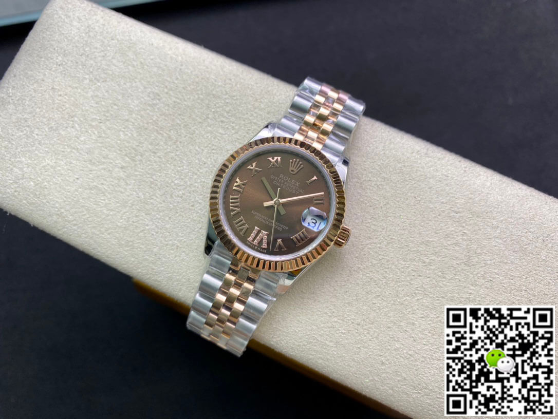 Replica R01ex Datejust M278271-0004 31MM 1:1 Best Edition EW Factory Brown Dial
