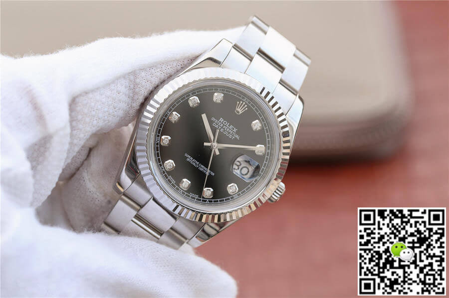 Replica R01ex Datejust M126334-0011 1:1 Best Edition EW Factory Black Dial