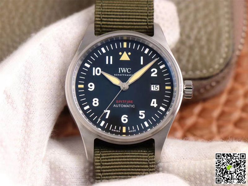 Replica IWC Pilot Spitfire IW326801 1:1 Best Edition MKS Factory Black Dial Swiss ETA9015