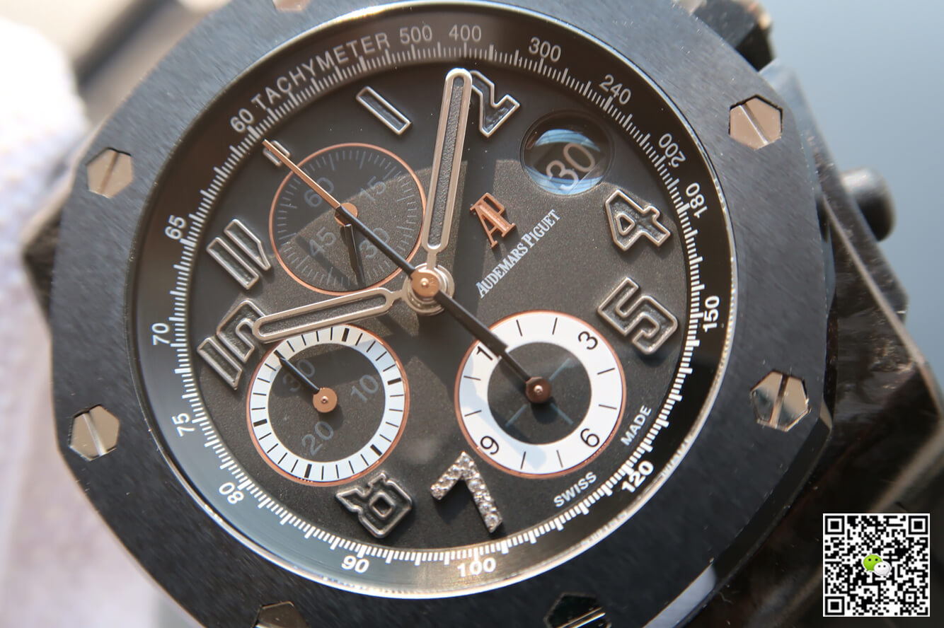 Replica Audemars P1g*et Royal Oak Offshore 26205AU.OO.D002CR.01 1:1 Best Edition JF Factory Carbon Fiber