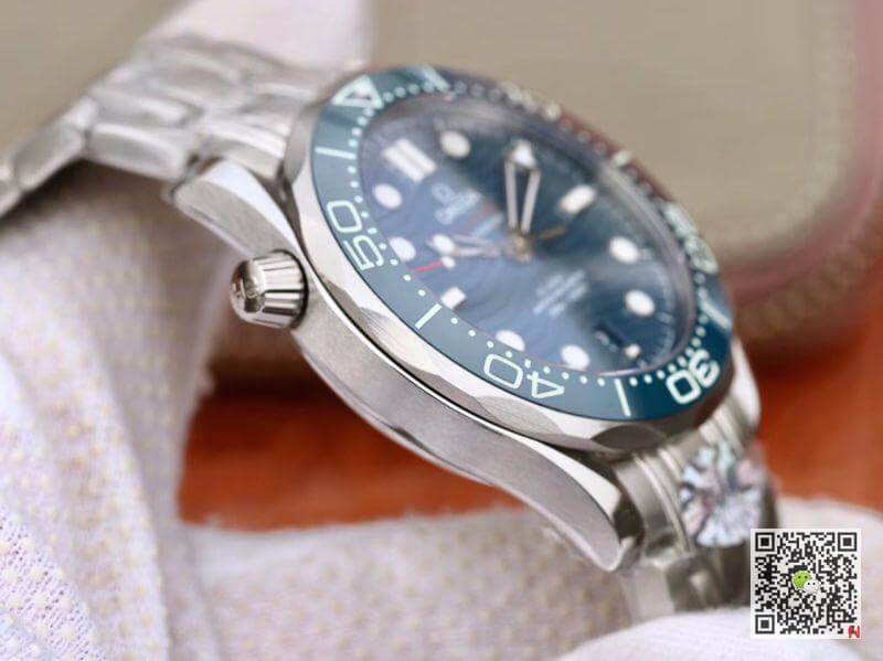 Replica 0me*ga Seamaster Diver 300m 210.30.42.20.03.001 VS Factory 1:1 Best Edition Mechanical Watches Swiss ETA9015 Blue wave dial