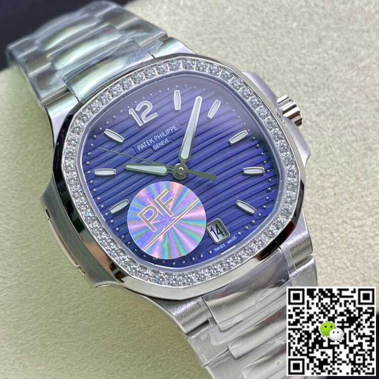 Pat*k Phi1i*pe Replica Nautilus Ladies 7018/1A-010 PF Factory 1:1 Best Edition Swiss ETA324SC