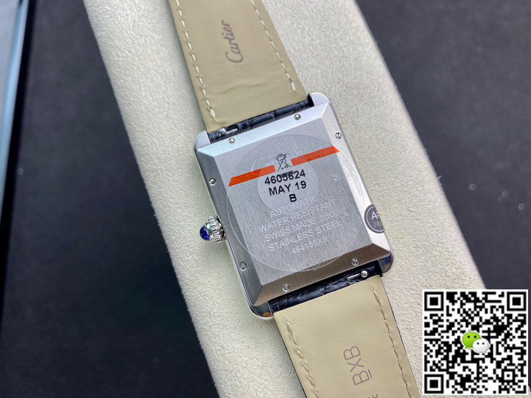 Replica Ca*t1er Tank W5200027 1:1 Best Edition AF Factory Silvery White Dial