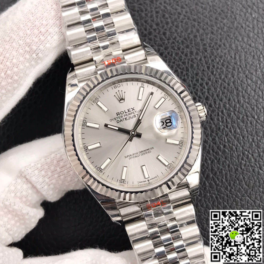 Replica R01ex Datejust M126334-0004 1:1 Best Edition EW Factory Silver Grey Dial