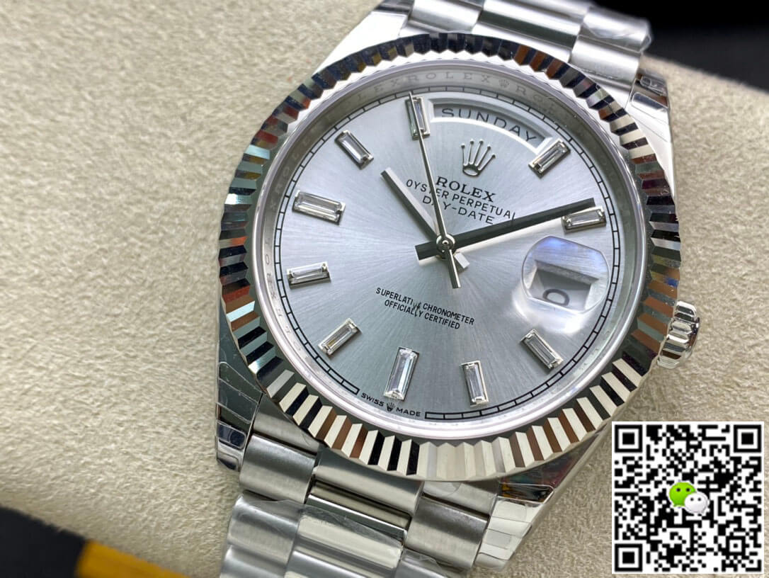 Replica R01ex Day Date M228239-0003 1:1 Best Edition EW Factory White Gold