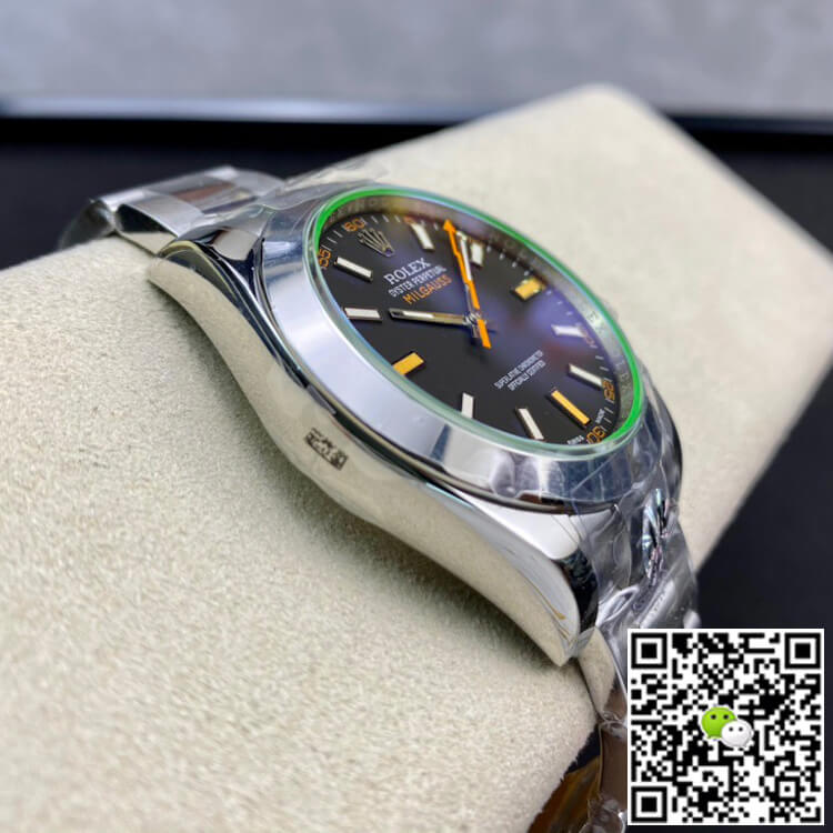 Replica R01ex Milgauss 116400GV AR Factory 1:1 Best Edition Swiss ETA3131 Black Dial