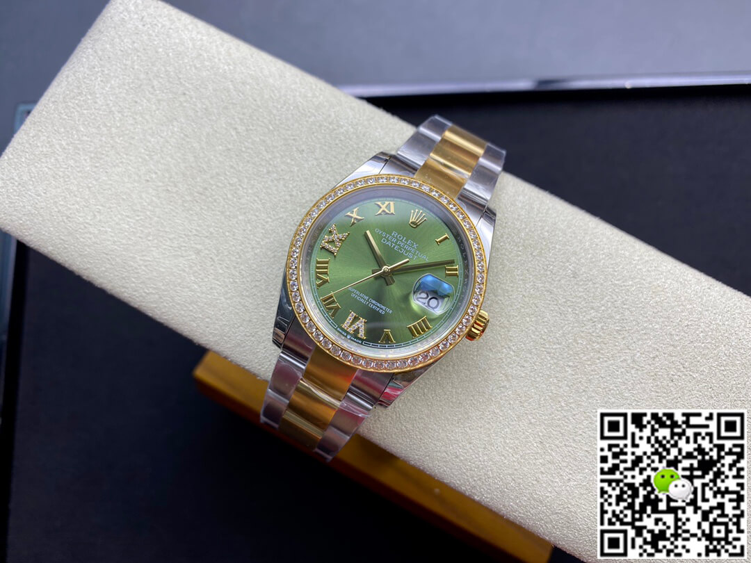 Replica R01ex Datejust M126283RBR-0012 1:1 Best Edition EW Factory Green Dial