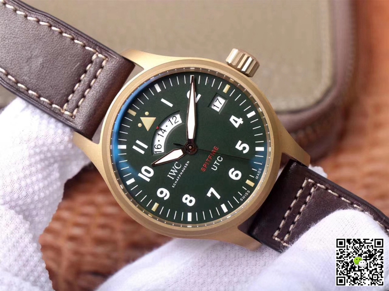 Replica IWC Pilot Spitfire IW327101 1:1 Best Edition ZF Factory Green Dial Swiss ETA82710