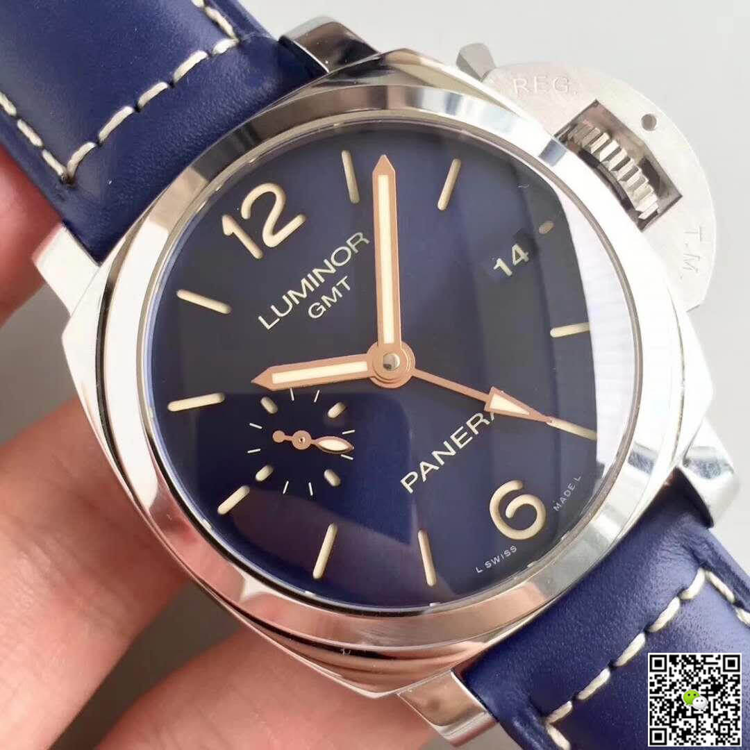 Pa*e*a1 Replica Luminor 1950 PAM688 ZF Factory 1:1 Best Edition Swiss ETA P9001 Blue Leather Strap