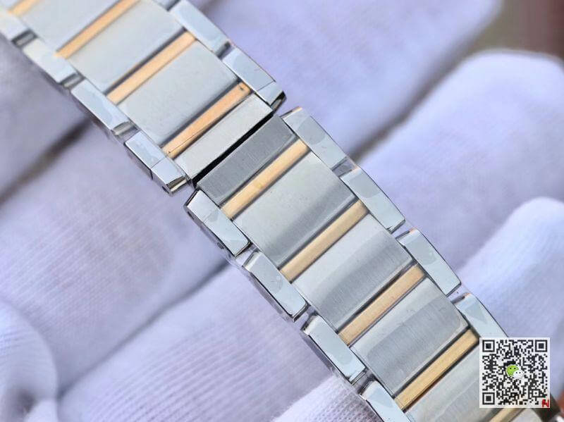 Ca*t1er Replica Tank Francaise Ladies Two Tone W51007Q4 1:1 Best Edition Swiss Quartz