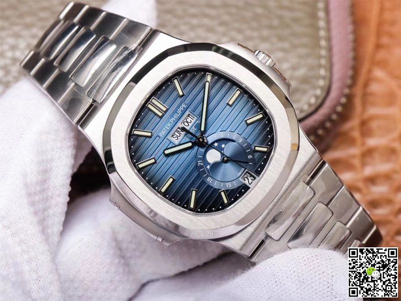 Replica Pat*k Phi1i*pe Nautilus 5726/1A-014 1:1 Best Edition PF Factory Blue Dial Swiss ETA324