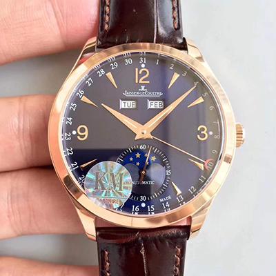 Replica Jaeger-LeCoultre Master Calendar 1552520 KM Factory 1:1 Best Edition Swiss ETA866 18k rose gold