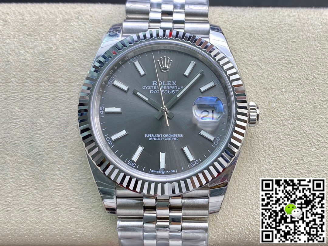 Replica R01ex Datejust M126334-0014 1:1 Best Edition EW Factory Grey Dial