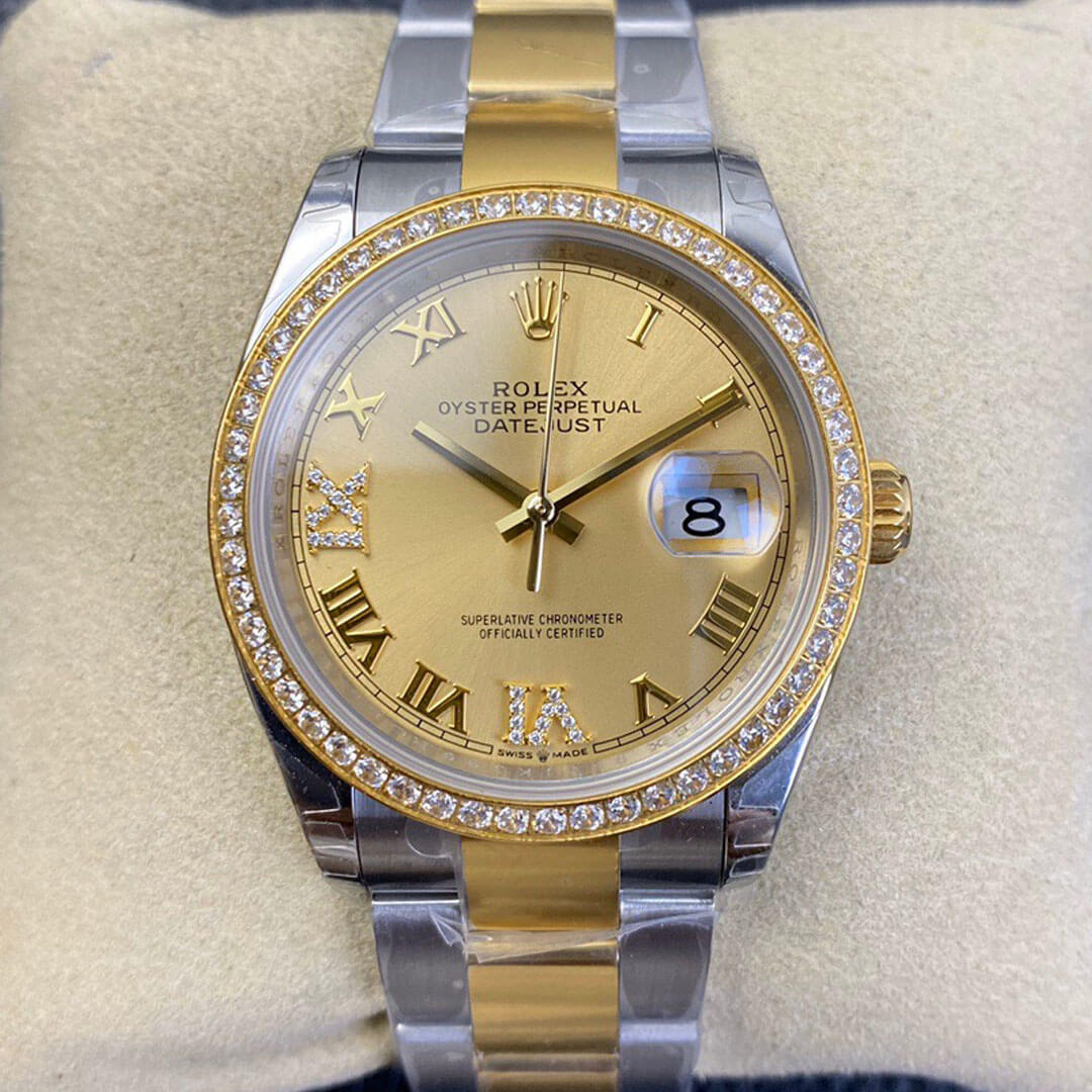 Replica R01ex Datejust 126283 1:1 Best Edition EW Factory Yellow Gold
