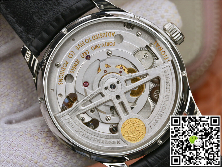 Replica IWC Portuguese Tourbillon 1:1 Best Edition ZF Factory Black Dial