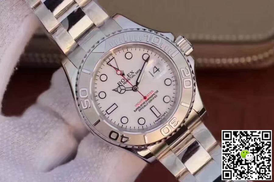 Replica R01ex Yacht-Master 40mm 116622 EW Factory 1:1 Best Edition Swiss ETA3135 White Dial