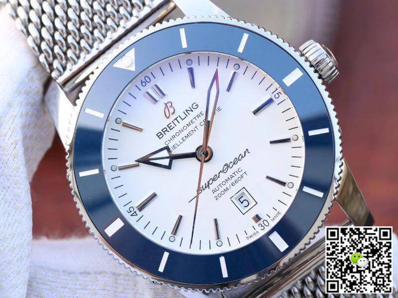 Breitling Replica S*perocean Heritage II AB201012 GF Factory 1:1 Best Edition Swiss ETA9015 White Dial
