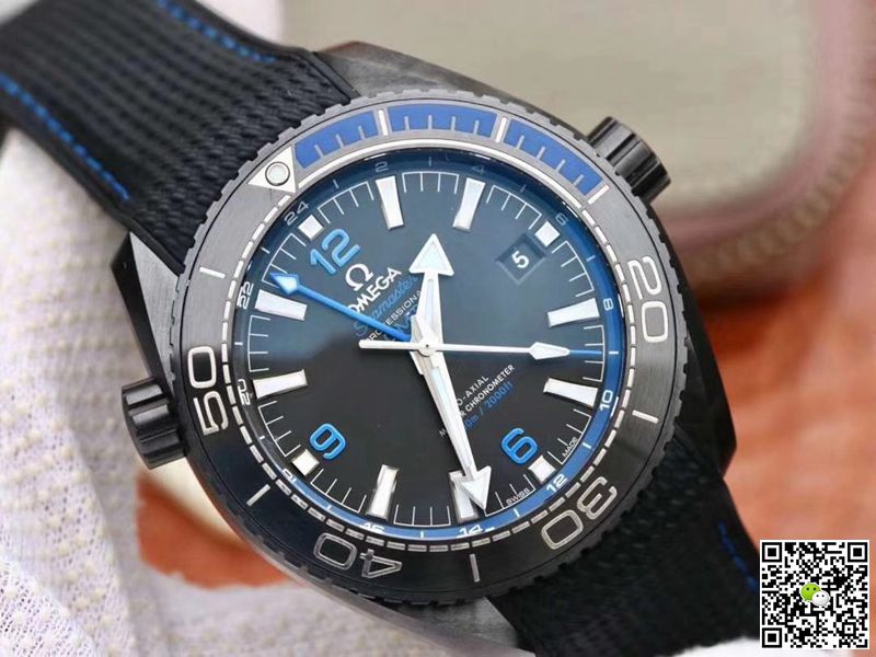 Replica 0me*ga Seamaster 215.92.46.22.01.002 1:1 Best Edition VS Factory Black Ceramic Swiss ETA8906